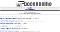 Desktop Screenshot of giornaledelbeccaccino.it